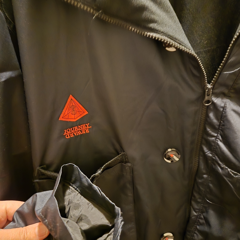 Nike Black Raincoat with Red Accents - Picture 3 of 5